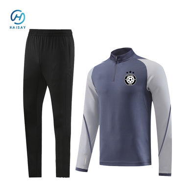 Áo bóng đá polyester với khâu tăng cường và màu sắc của đội trẻ em